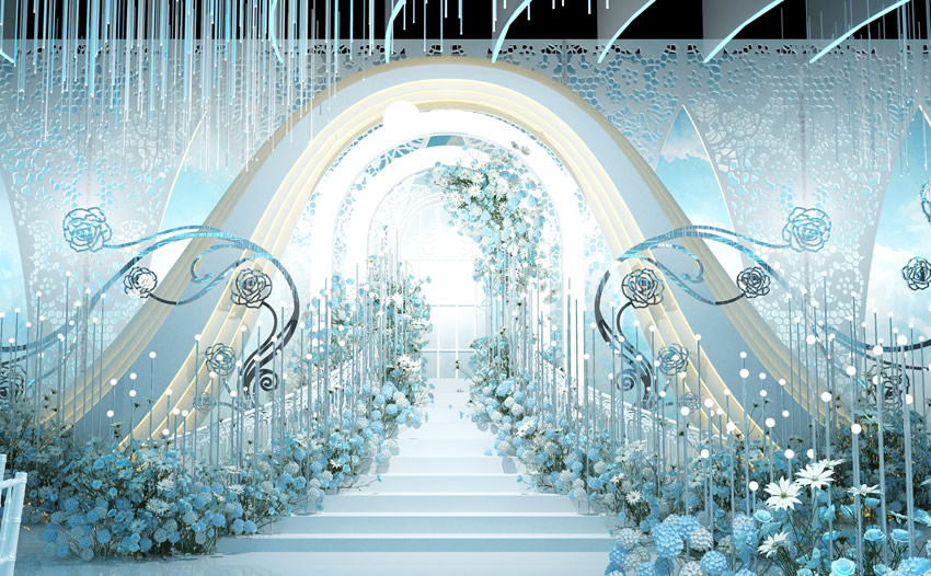 蓟州釡香烙馍村水晶厅效果展示